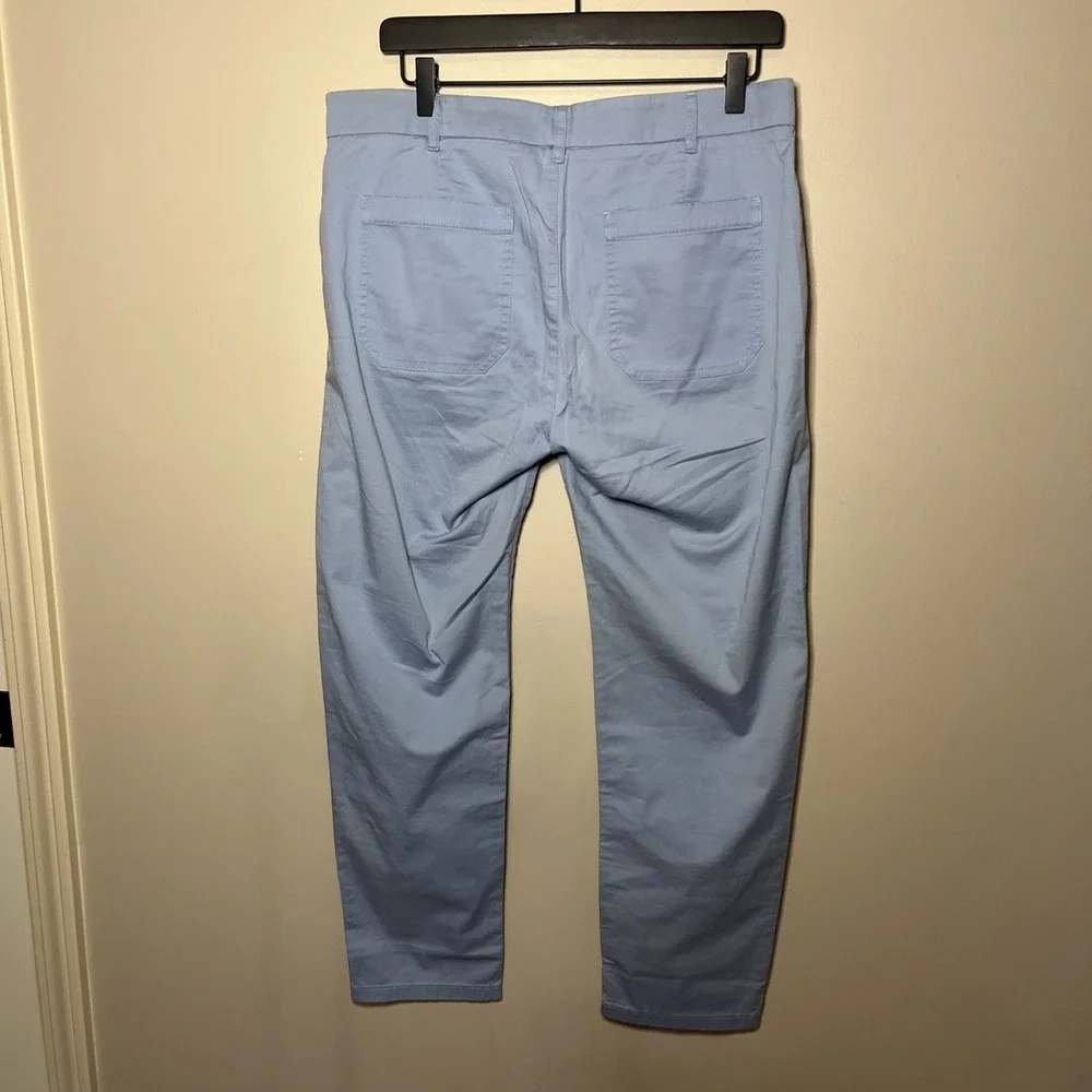 J. Crew Women's Slim Boyfriend Chino Pants Light Blue Tag Size 29, Fits 34‎